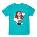 Chibi cards Atoll Blue Men's Tee for Anime, Original Character