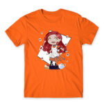 Chibi cards Orange Men's T-shirt for Anime, Original Character