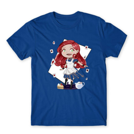 Chibi cards Royal Blue Men's T-shirt for Anime, Original Character