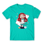 Chibi cards Turquoise Men's Tee for Anime, Original Character