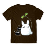 Chibi -Totoro and susuwatari Chocolate Men's Tee for Anime, My Neighbour Totoro