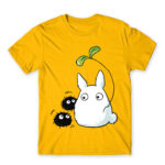 Chibi -Totoro and susuwatari Gold Men's Tee for Anime, My Neighbour Totoro