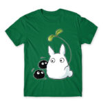 Chibi -Totoro and susuwatari Kelly Green Men's Tee for Anime, My Neighbour Totoro