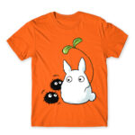 Chibi -Totoro and susuwatari Orange Men's Tee for Anime, My Neighbour Totoro
