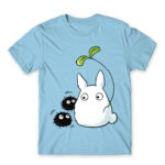 Chibi -Totoro and susuwatari Sky Blue Men's Tee for Anime, My Neighbour Totoro