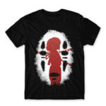 Chihiro Mask Black Men's Tee for Anime, Spirited Away