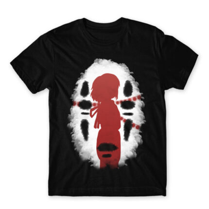 Chihiro Mask Black Men's Tee for Anime, Spirited Away