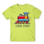 Choo-choo Apple Green Men's T-shirt for Train Conductor, Work