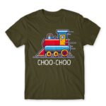 Choo-choo Army Men's T-shirt for Train Conductor, Work