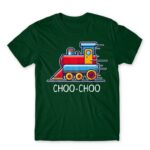 Choo-choo Bottle Green Men's T-shirt for Train Conductor, Work