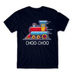 Choo-choo Navy Men's Tee for Train Conductor, Work