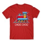 Choo-choo Red Men's Tee for Train Conductor, Work