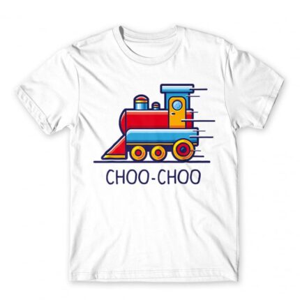 Choo-choo White Men's Tee for Train Conductor, Work