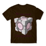 Companion Cube Chocolate Men's Tee for Anime, Portal