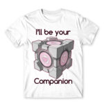 Companion Cube White Men's Tee for Anime, Portal