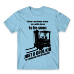 Cool kid on a forklift Sky Blue Men's T-shirt for Forklift Driver, Work