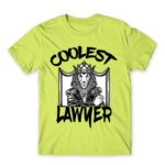 Coolest Lawyer Apple Green Men's Tee for Lawyer, Work