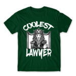 Coolest Lawyer Bottle Green Men's T-shirt for Lawyer, Work