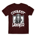 Coolest Lawyer Burgundy Men's T-shirt for Lawyer, Work