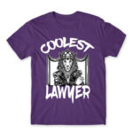 Coolest Lawyer Dark Purple Men's Tee for Lawyer, Work