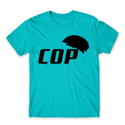 Cop Atoll Blue Men's Tee for Police, Work