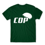 Cop Bottle Green Men's Tee for Police, Work
