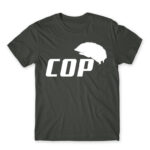 Cop Dark Grey Men's T-shirt for Police, Work