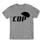 Cop Grey Melange Men's T-shirt for Police, Work