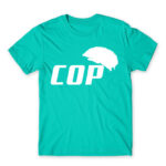Cop Turquoise Men's Tee for Police, Work