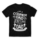 Coruier dad Black Men's Tee for Courier, Work