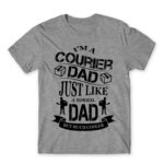 Coruier dad Grey Melange Men's Tee for Courier, Work