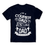 Coruier dad Navy Men's Tee for Courier, Work