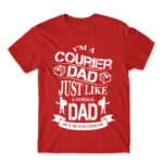 Coruier dad Red Men's T-shirt for Courier, Work