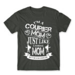 Coruier mom Dark Grey Men's T-shirt for Courier, Work