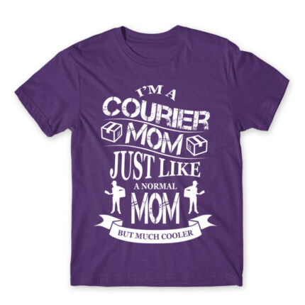 Coruier mom Dark Purple Men's Tee for Courier, Work