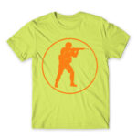 Counter Strike logo Apple Green Men's Tee