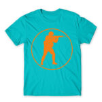 Counter Strike logo Atoll Blue Men's Tee