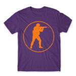 Counter Strike logo Dark Purple Men's Tee
