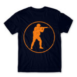 Counter Strike logo Navy Men's T-shirt