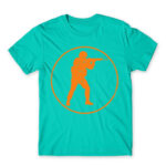 Counter Strike logo Turquoise Men's T-shirt