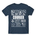 Courier facts Denim Men's T-shirt for Courier, Work