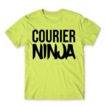 Courier ninja Apple Green Men's T-shirt for Courier, Work