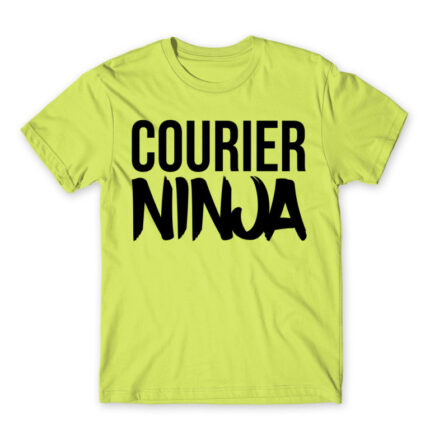 Courier ninja Apple Green Men's T-shirt for Courier, Work