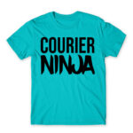 Courier ninja Atoll Blue Men's T-shirt for Courier, Work