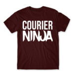 Courier ninja Burgundy Men's Tee for Courier, Work