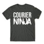 Courier ninja Dark Grey Men's T-shirt for Courier, Work