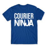 Courier ninja Royal Blue Men's T-shirt for Courier, Work