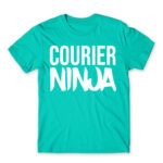 Courier ninja Turquoise Men's Tee for Courier, Work