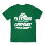 Courier superpower Kelly Green Men's Tee for Courier, Work