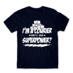 Courier superpower Navy Men's Tee for Courier, Work
